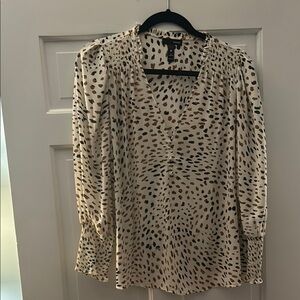 Aqua Animal Print Blouse